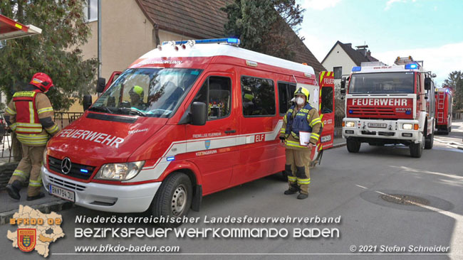 20210315 Brand im Leobersdorfer Siedlungsgebiet  Foto: © Stefan Schneider BFKDO BADEN