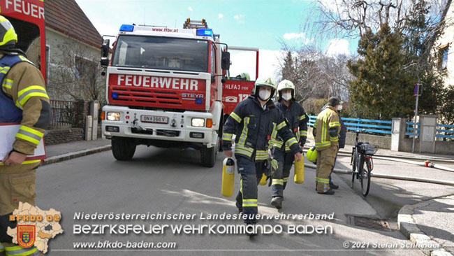 20210315 Brand im Leobersdorfer Siedlungsgebiet  Foto: © Stefan Schneider BFKDO BADEN
