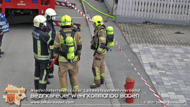 20210315 Brand im Leobersdorfer Siedlungsgebiet  Foto: © Stefan Schneider BFKDO BADEN