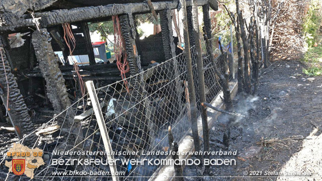 20210315 Brand im Leobersdorfer Siedlungsgebiet  Foto: © Stefan Schneider BFKDO BADEN