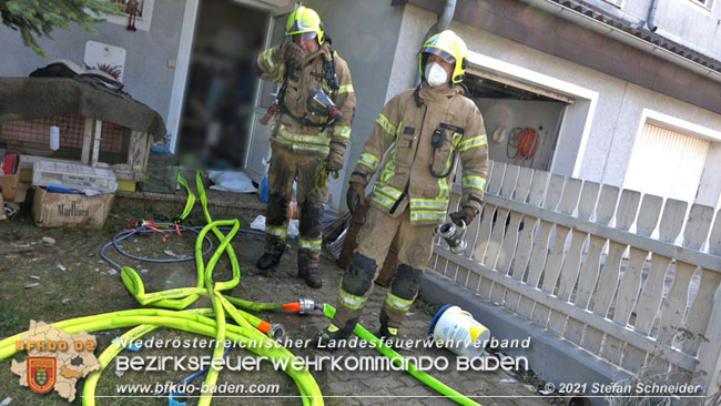 20210315 Brand im Leobersdorfer Siedlungsgebiet  Foto: © Stefan Schneider BFKDO BADEN