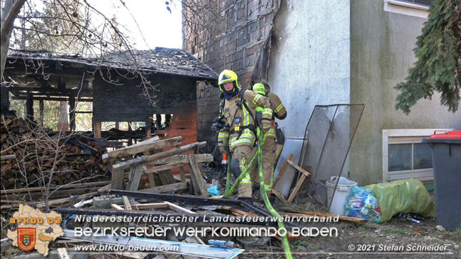 20210315 Brand im Leobersdorfer Siedlungsgebiet  Foto: © Stefan Schneider BFKDO BADEN