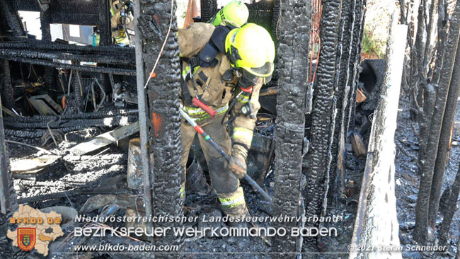 20210315 Brand im Leobersdorfer Siedlungsgebiet  Foto: © Stefan Schneider BFKDO BADEN