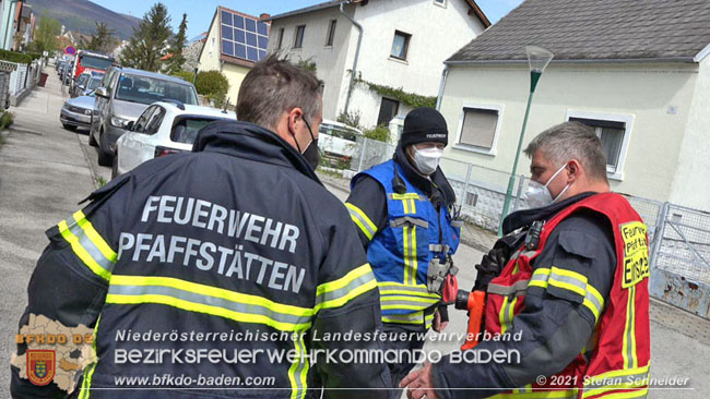 20210426 Rehbock mitten im Pfaffstättner Wohngebiet gerettet  Foto: Stefan Scheider BFKDO Baden