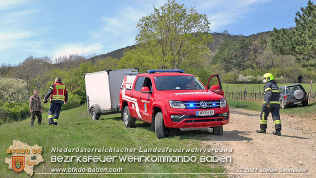 20210426 Rehbock mitten im Pfaffstättner Wohngebiet gerettet  Foto: Stefan Scheider BFKDO Baden
