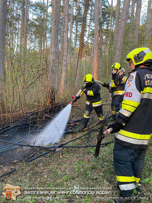 20210428 Kleinflächiger Waldbrand in der Jauling bei St.Veit a.d.Triesting Foto: © Freiwillige Feuerwehr St.Veit/Triesting 20210428 Kleinflächiger Waldbrand in der Jauling bei St.Veit a.d.Triesting Foto: © Freiwillige Feuerwehr St.Veit/Triesting