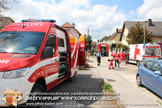 20210503 Wohnhausbrand mit Personenrettung in Berndorf  Foto: © Freiwillige Feuerwehr Berndorf-Stadt