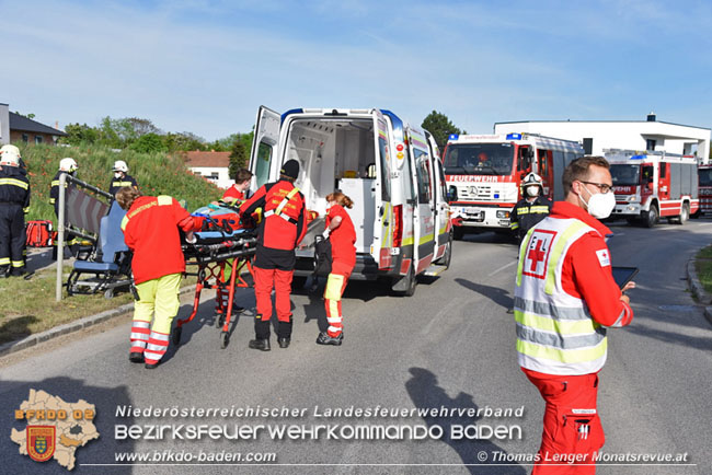 20210514 Verkehrsungfall in Unterwaltersdorf  Foto: © Thomas Lenger Monatsrevue.at 