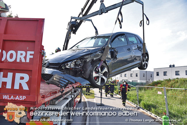 20210514 Verkehrsungfall in Unterwaltersdorf  Foto: © Thomas Lenger Monatsrevue.at 