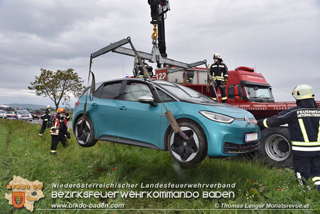 20210525 Verkehrsunfall auf der LB60 zwischen Unterwaltersdorf und Reisenberg  Foto: © Thomas Lenger Monatsreuve
