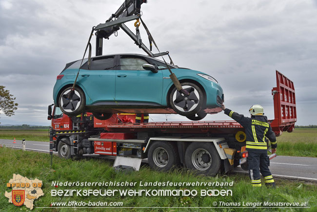 20210525 Verkehrsunfall auf der LB60 zwischen Unterwaltersdorf und Reisenberg  Foto: © Thomas Lenger Monatsreuve