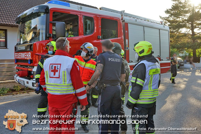 20210607 Cobra-Einsatz nach Wohnhausbrand  Foto: © Freiwillige Feuerwehr Oberwaltersdorf