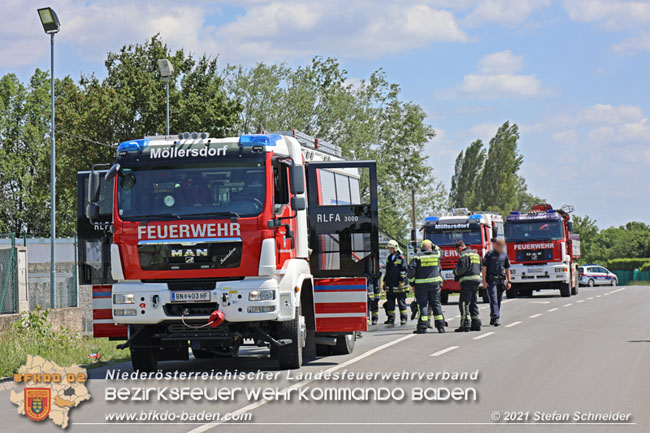 20210613 Brand eines Motorrades auf der B212 Möllersdorf  Foto: © Stefan Schneider