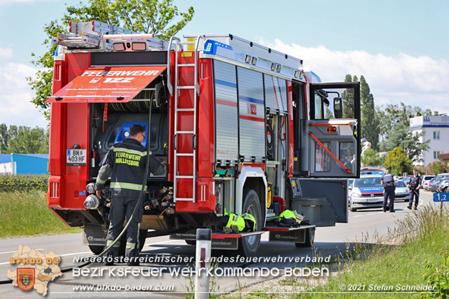 20210613 Brand eines Motorrades auf der B212 Möllersdorf  Foto: © Stefan Schneider