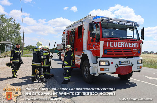 20210613 Brand eines Motorrades auf der B212 Möllersdorf  Foto: © Stefan Schneider