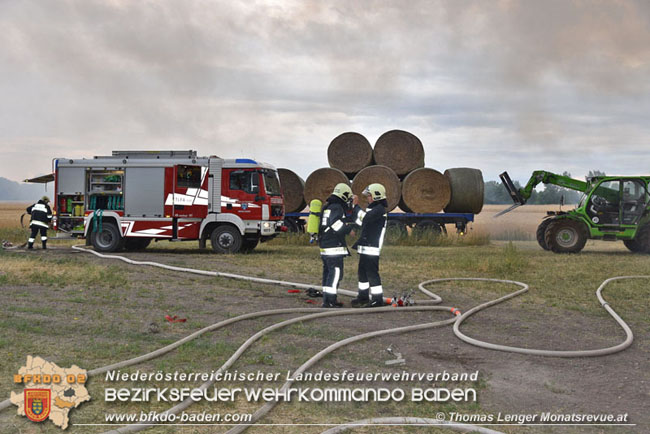 20210630 Brand von Rundstrohballen in Weigelsdorf  Foto: © Thomas Lenger
