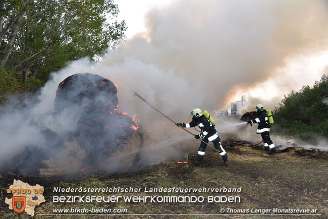 20210630 Brand von Rundstrohballen in Weigelsdorf  Foto: © Thomas Lenger