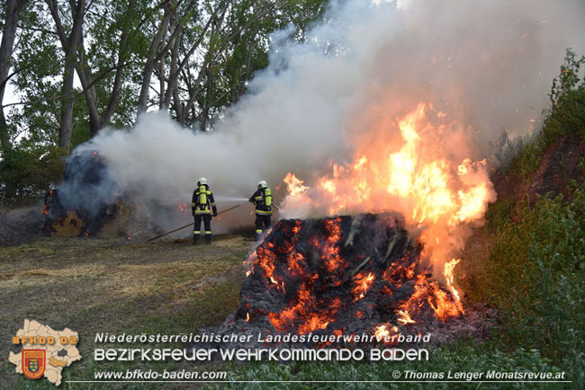 20210630 Brand von Rundstrohballen in Weigelsdorf  Foto: © Thomas Lenger