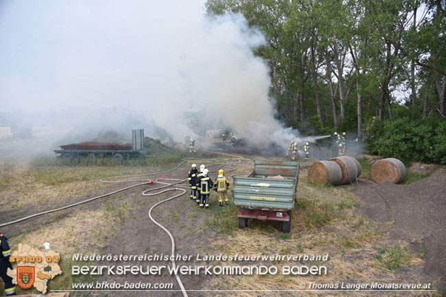 20210630 Brand von Rundstrohballen in Weigelsdorf  Foto: © Thomas Lenger
