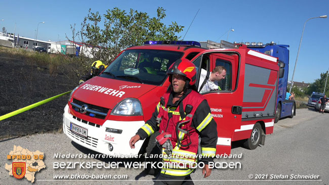 20210710 Flurbrand im IZ Traiskirchen-Tribuswinkel Foto: © Stefan Schneider BFK Baden 20210710 Flurbrand im IZ Traiskirchen-Tribuswinkel Foto: © Stefan Schneider BFK Baden