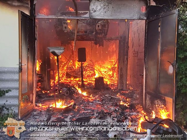20210723 Feuerwehr-Großeinsatz bei Brand einer Halle in Kottingbrunn Foto: © FF Leobersdorf 20210723 Feuerwehr-Großeinsatz bei Brand einer Halle in Kottingbrunn Foto: © FF Leobersdorf