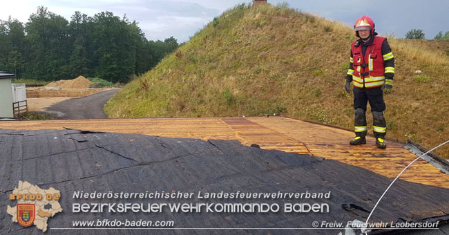 20210728 Sturm und Starkregen sorgte auch für Unwettereinsätze  Foto: Freiwillige Feuerwehr Leobersdorf