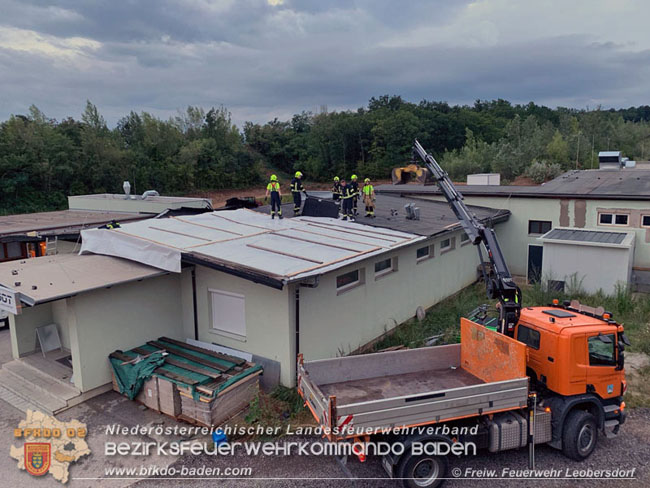 20210728 Sturm und Starkregen sorgte auch für Unwettereinsätze  Foto: Freiwillige Feuerwehr Leobersdorf