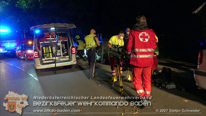 20210809 Verkehrsunfall bei der Ortseinfahrt Tribuswinkel Foto: © Stefan Schneider 20210809 Verkehrsunfall bei der Ortseinfahrt Tribuswinkel Foto: © Stefan Schneider