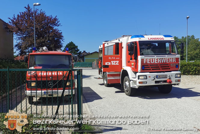20210810 Unterstützung bei einem Brand in Pottendorf  Foto: © Freiwillige Feuerwehr Landegg