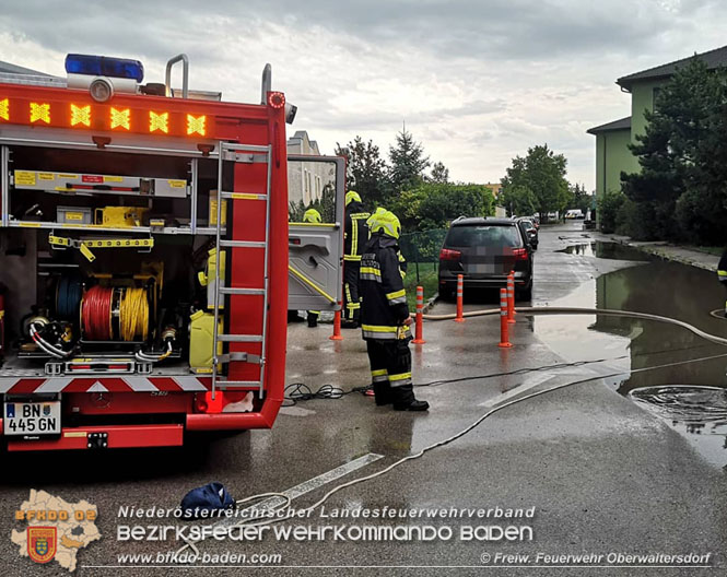 20210816 Gewitterzelle traf die Ortschaft Oberwaltersdorf Foto: Freiwillige Feuerwehr Oberwaltersdorf 20210816 Gewitterzelle traf die Ortschaft Oberwaltersdorf Foto: Freiwillige Feuerwehr Oberwaltersdorf