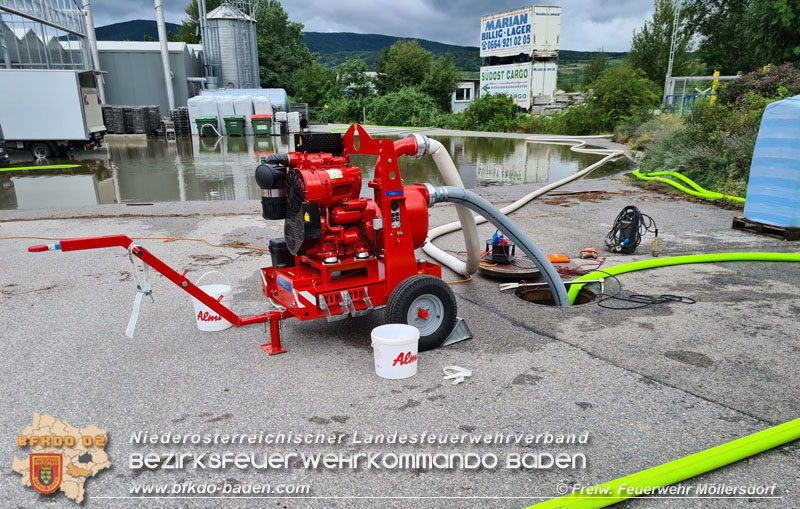 20210817 Auspumparbeiten nach Unwetter in Möllersdorf  Foto: Freiwillige Feuerwehr Möllersdorf