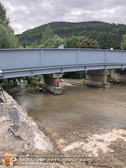 20210819 Arbeitsunfall bei neuer Triestingbruecke in St.Veit/Triesting  Foto: © Johannes Weinbauer FF St.Veit/Triesting