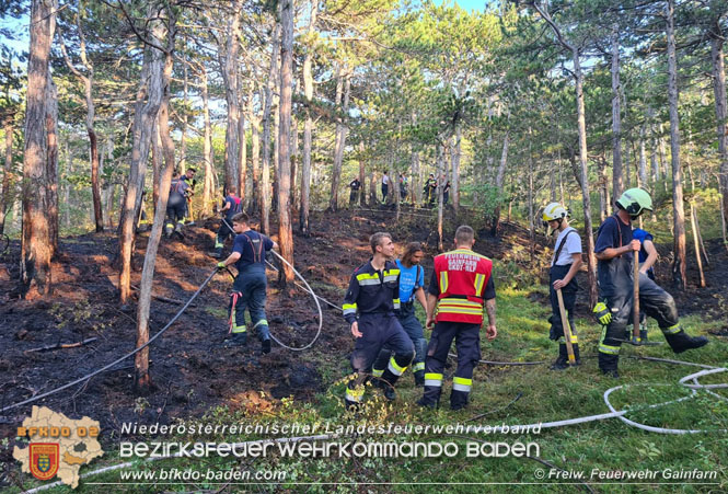 20210914 Waldbrand in Gainfarn im Bereich Mariazeller Zwickl Foto: © Freiwillige Feuerwehr Gainfarn 20210914 Waldbrand in Gainfarn im Bereich Mariazeller Zwickl Foto: © Freiwillige Feuerwehr Gainfarn