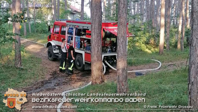 20210914 Waldbrand in Gainfarn im Bereich Mariazeller Zwickl  Foto: © Freiwillige Feuerwehr Grossau
