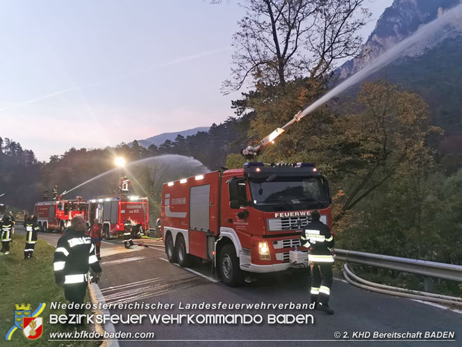 20211027 KHD Einsatz Waldbrand Hirschwang an der Rax Bezirk Neunkirchen Foto: FF Mitterndorf 20211027 KHD Einsatz Waldbrand Hirschwang an der Rax Bezirk Neunkirchen Foto: FF Mitterndorf