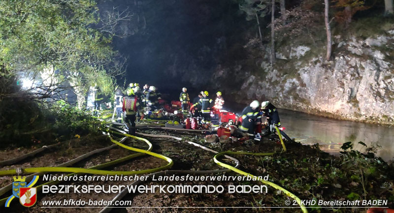 20211028 KHD Einsatz Waldbrand Hirschwang an der Rax Bezirk Neunkirchen  Foto: Alexander Richter
