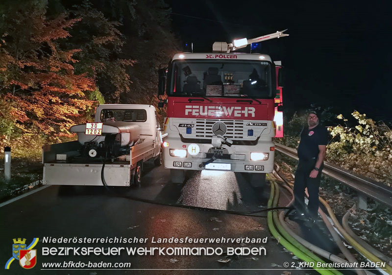 20211028 KHD Einsatz Waldbrand Hirschwang an der Rax Bezirk Neunkirchen  Foto: Alexander Richter