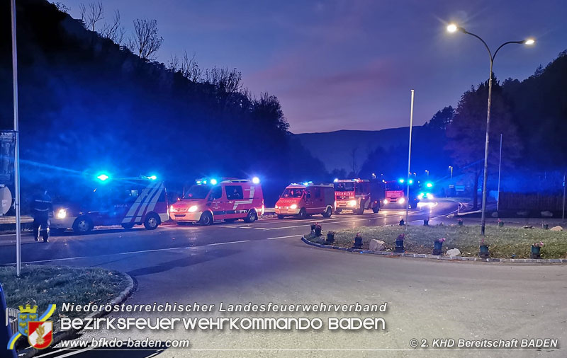 20211028 KHD Einsatz Waldbrand Hirschwang an der Rax Bezirk Neunkirchen  Foto: Alexander Richter