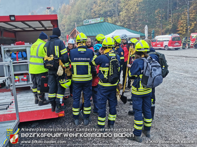 20211028 KHD Einsatz Waldbrand Hirschwang an der Rax Bezirk Neunkirchen  Foto: Alexander Richter