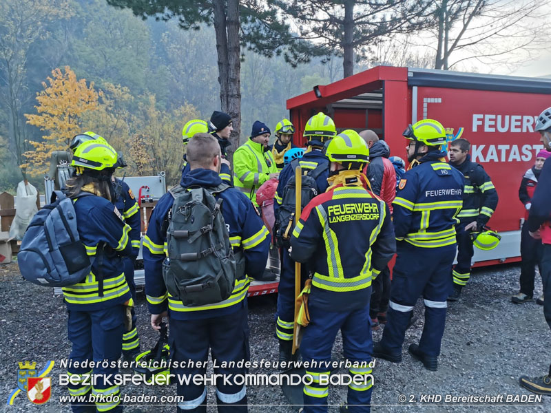 20211028 KHD Einsatz Waldbrand Hirschwang an der Rax Bezirk Neunkirchen  Foto: Alexander Richter
