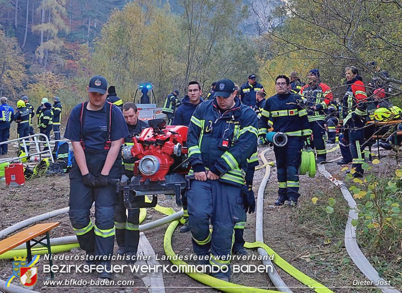 20211028 KHD Einsatz Waldbrand Hirschwang an der Rax Bezirk Neunkirchen  Foto: Dieter Jost