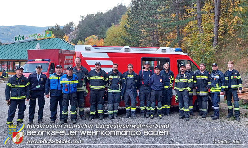 20211028 KHD Einsatz Waldbrand Hirschwang an der Rax Bezirk Neunkirchen  Foto: Dieter Jost