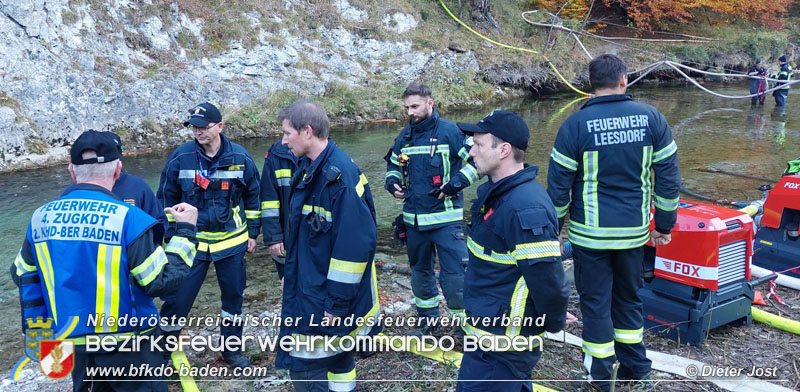 20211028 KHD Einsatz Waldbrand Hirschwang an der Rax Bezirk Neunkirchen  Foto: Dieter Jost