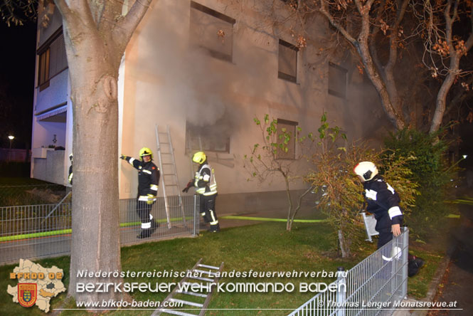 20211116 Wohnungsbrand in Mehrparteinenhaus in Pottendorf  Foto: © Thomas Lenger Monatsreveue.at 