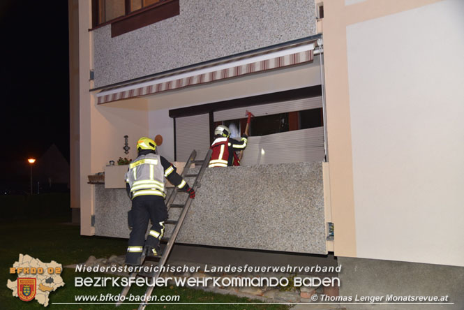 20211116 Wohnungsbrand in Mehrparteinenhaus in Pottendorf  Foto: © Thomas Lenger Monatsreveue.at 