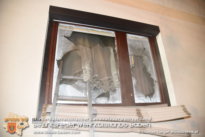 20211116 Wohnungsbrand in Mehrparteinenhaus in Pottendorf  Foto: © Thomas Lenger Monatsreveue.at 