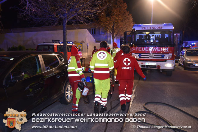 20211116 Wohnungsbrand in Mehrparteinenhaus in Pottendorf  Foto: © Thomas Lenger Monatsreveue.at 