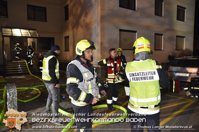 20211116 Wohnungsbrand in Mehrparteinenhaus in Pottendorf  Foto: © Thomas Lenger Monatsreveue.at 