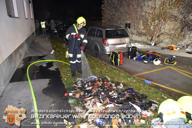 20211116 Wohnungsbrand in Mehrparteinenhaus in Pottendorf  Foto: © Thomas Lenger Monatsreveue.at 