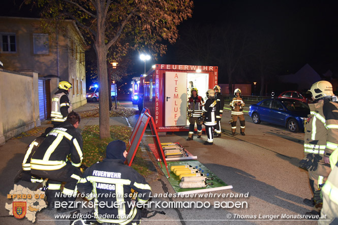 20211116 Wohnungsbrand in Mehrparteinenhaus in Pottendorf  Foto: © Thomas Lenger Monatsreveue.at 